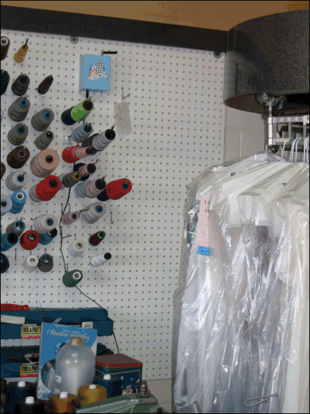 Photo: Sensor on wall at I&A Cleaners