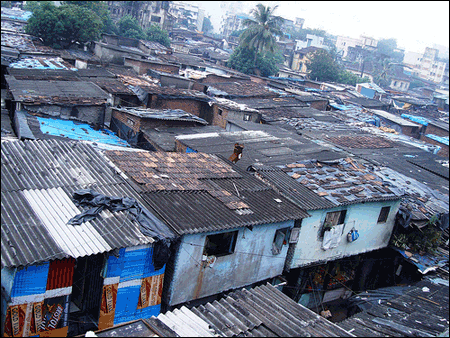 Photo: Makeshift shacks in Dharavi