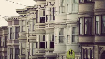 facades of victorian style residences in San Francisco