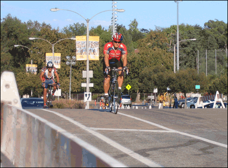 Photo: Cyclists ride in Pasadena