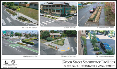 Photo: Green Streets Stormwater Facilities Poster from the City of Portland
