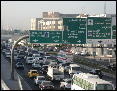 Photo: Traffic in Dubai