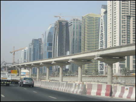 Photo: Metro Line Along Sheikh Zayed Road, Dubai