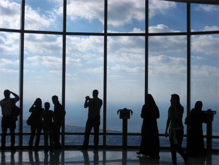Image: View from the 124th floor of Burj Khalifa