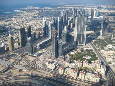 Image: View from the 124th floor of Burj Khalifa