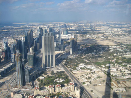 Image: View from the 124th floor of Burj Khalifa