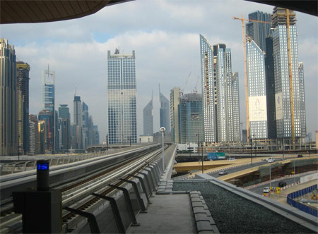 Image: A view from inside the Dubai Mall Metro Station in Dubai