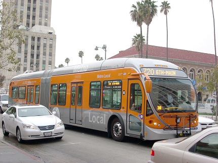 Photo: The 710 BRT in downtown Los Angeles. 