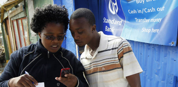 A client uses SAfrica Standard Bank