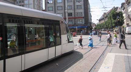 PHOTO: The side of the tram.