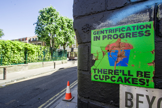 What does outlet gentrification mean