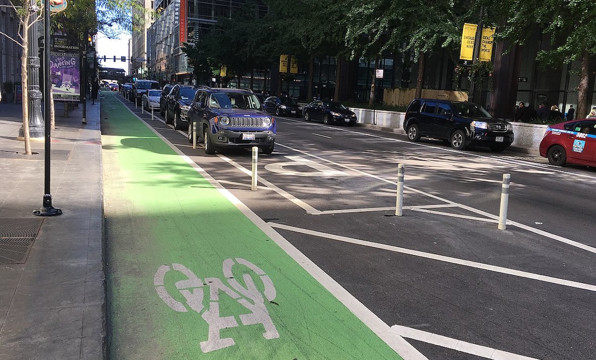 Oklahoma City Begins Work on Parking-Protected Bike Lane