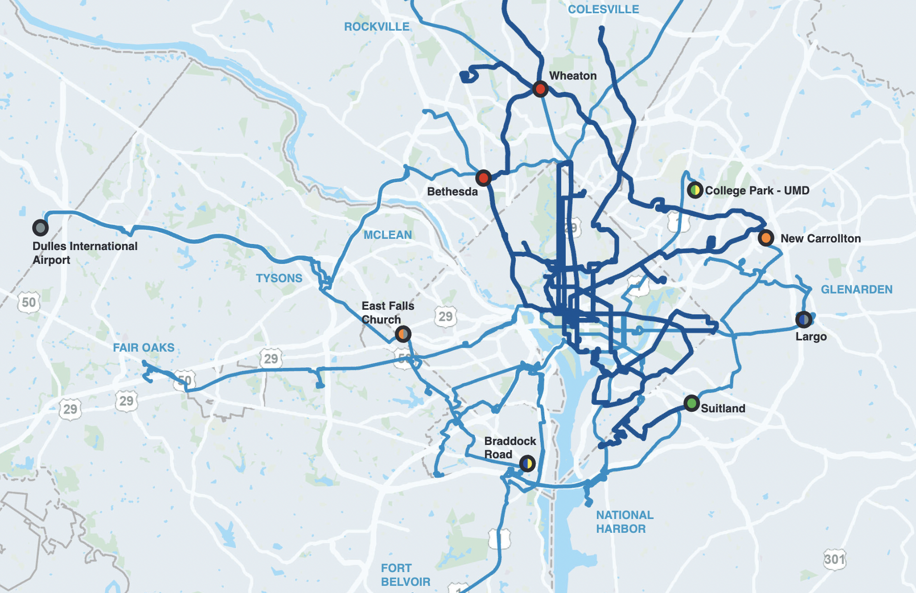 D.C. Unveils Proposed Bus Network Redesign | Planetizen News