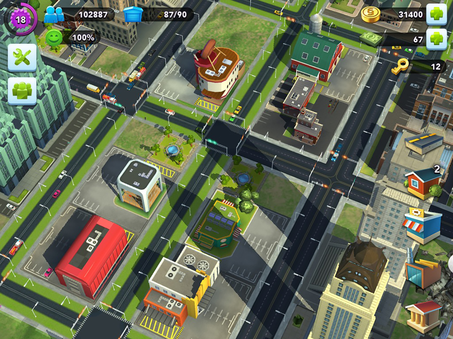 SimCity Screen Grab: No Parking in the First Layer, Please