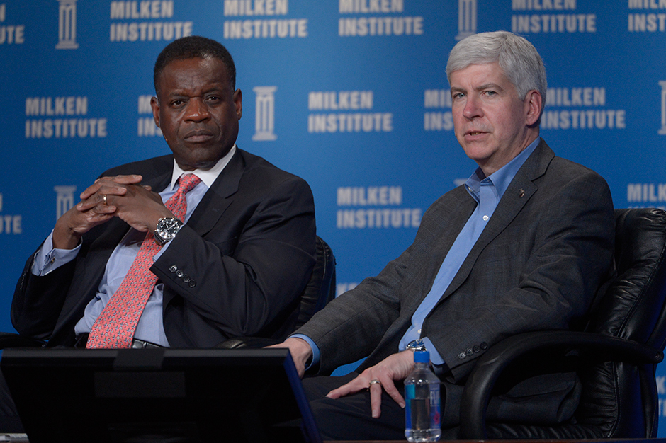 Snyder, Orr at Milken Inst. Global Conference Milken Detroit