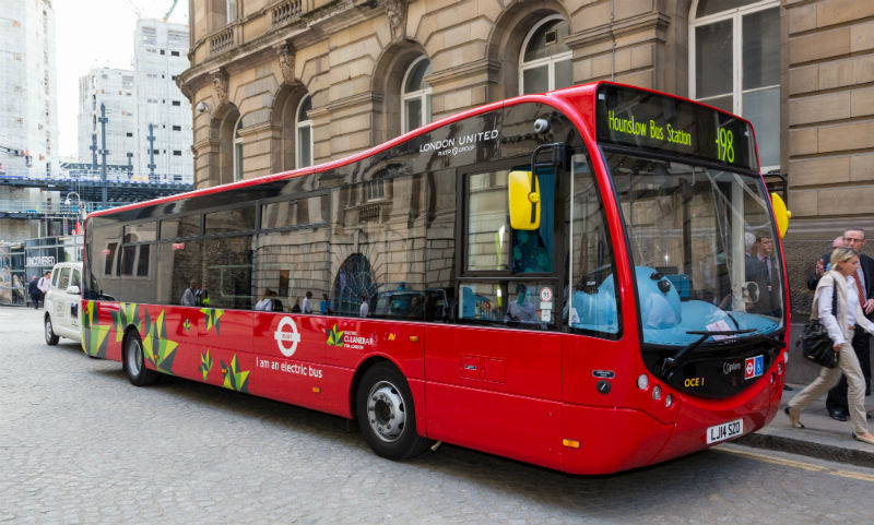 Electric Bus in London, Courtesy of TfL