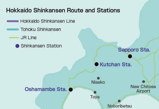 Hokkaido Shinkansen Route and Stations