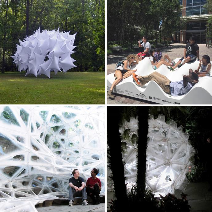Underwood Pavilion, Urban Blanket and AIA Pavilion, Photograph by Gernot Riether