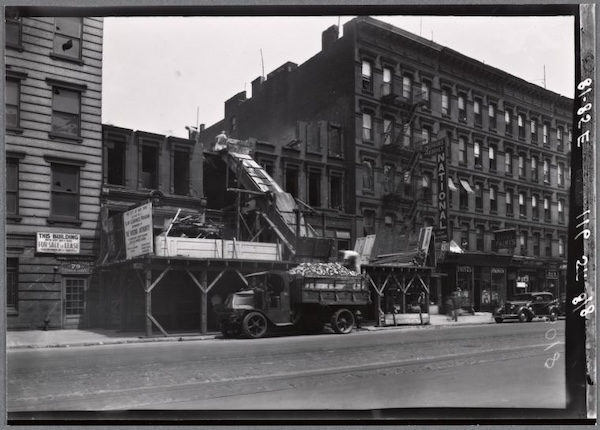 Tenements being demolished