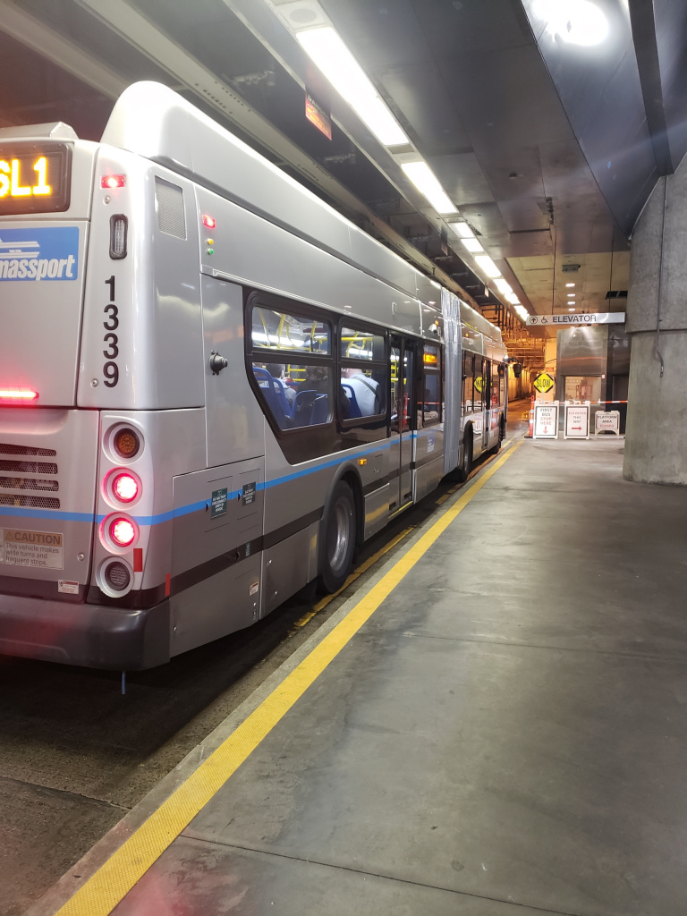 Here’s an artic operating the Silver Line in Boston, MA. This line travels through an underground, dedicated transitway, which is pretty neat. 