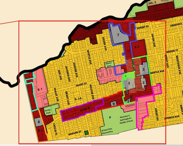 Zoning map