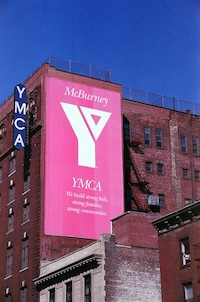 Brick YMCA building in NYC.