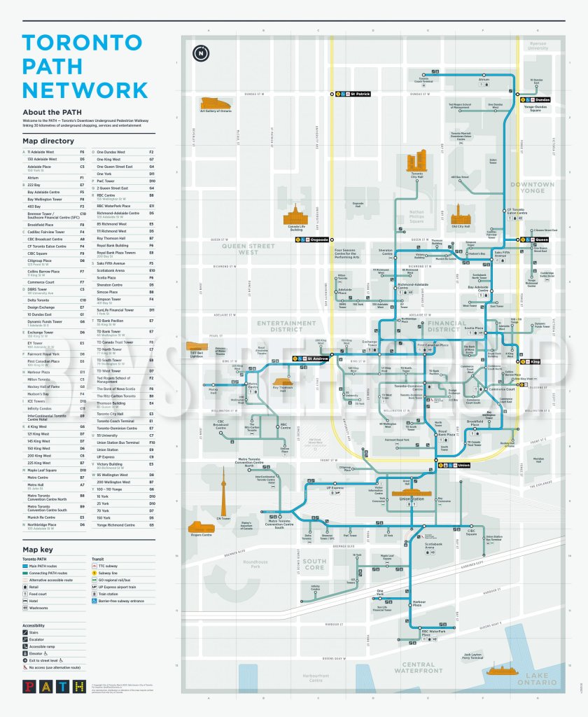 Toronto's PATH Pedway Network
