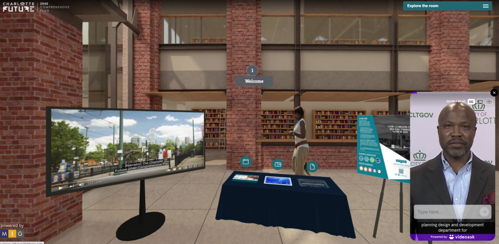 A screengrab of the Charlotte Future virtual open house.