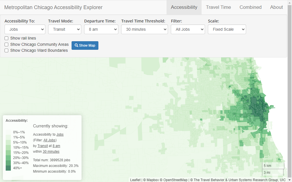 Transit Accessibility (http://www.urbanaccessibility.com )