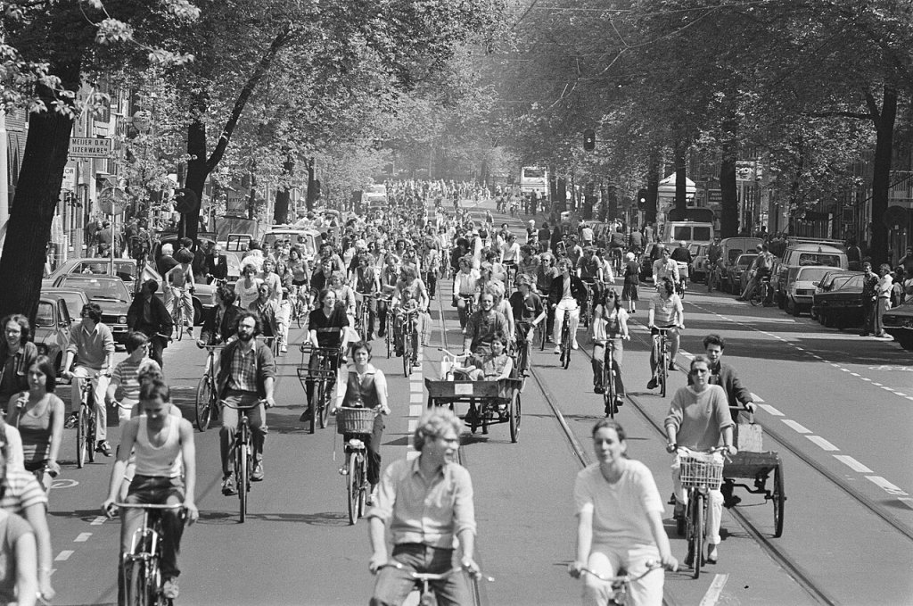 A demonstration against “car terror” in Amsterdam, 1982
