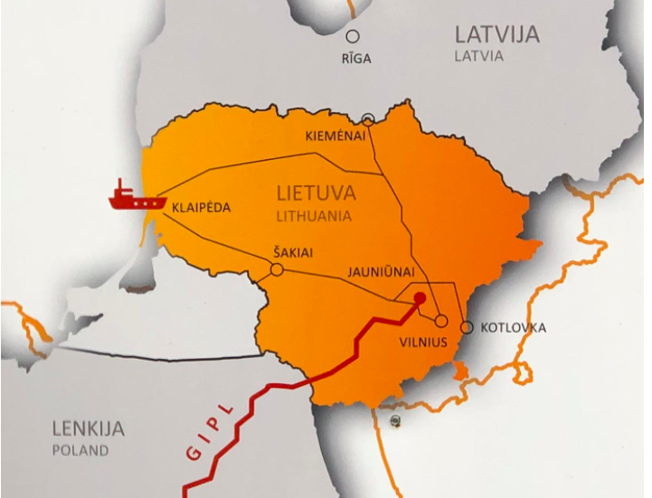 Map of Lithuania