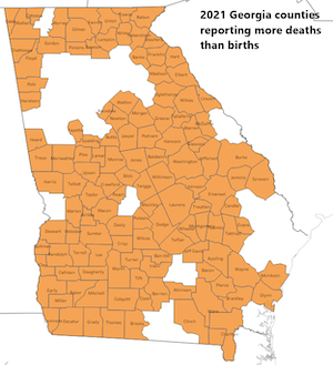 All data charts and maps were sourced from Georgia’s Department of Public Health (DPH).