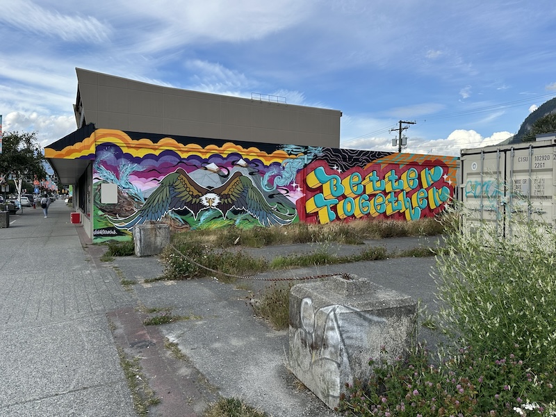 "Better Together" graffiti-style mural in Squamish, British Columbia.