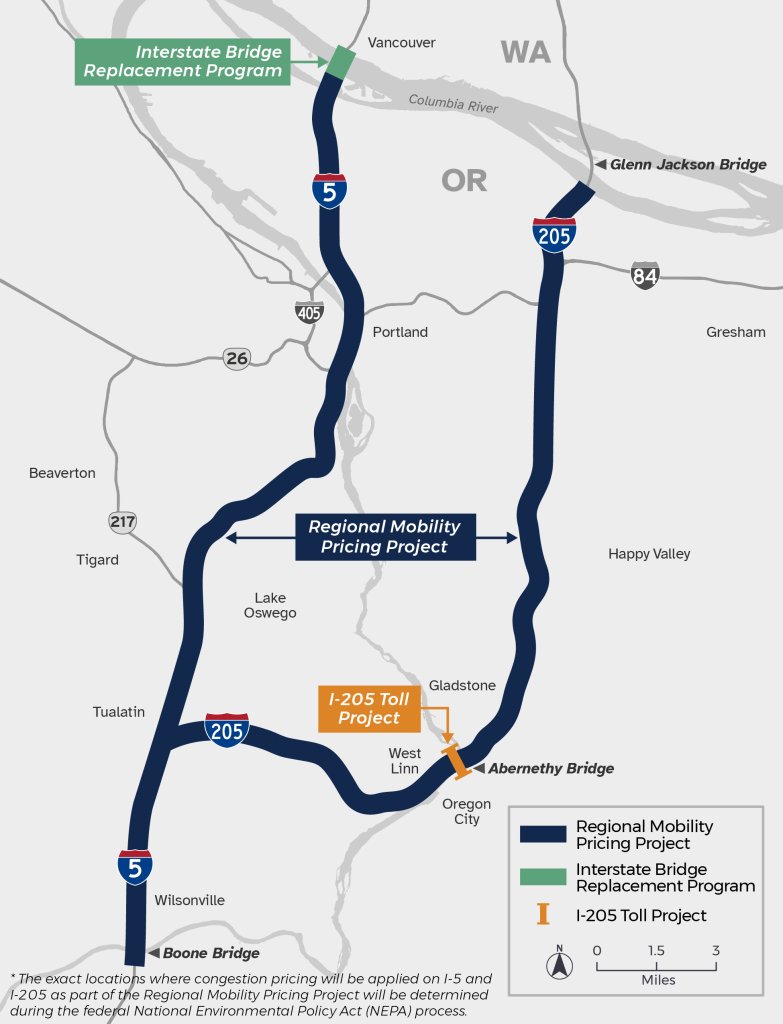 Map of RMPP road tolling proposal