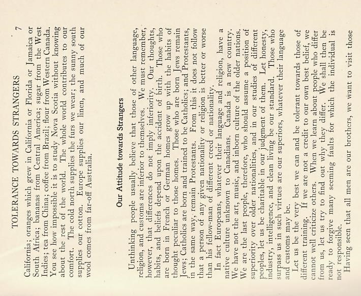 Our Attitudes Toward Strangers, 1934
