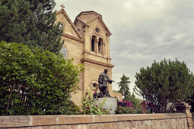 Cathedral in Santa Fe, New Mexico.