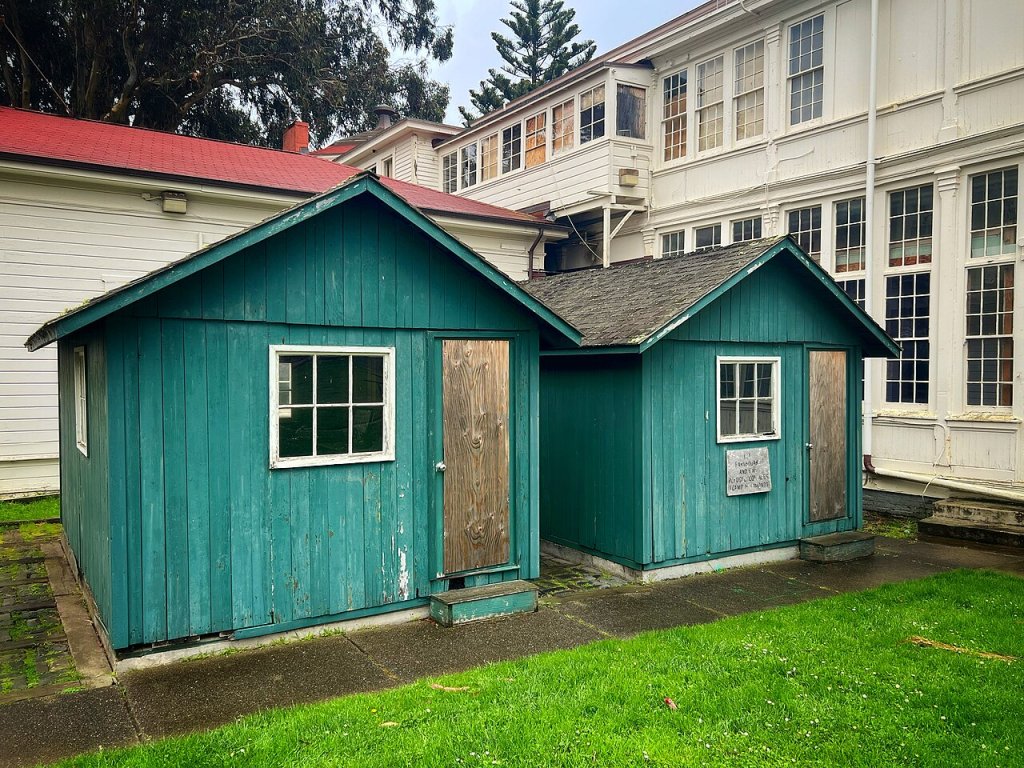 Surviving earthquake shacks in the Presidio in San Francisco.