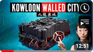 Screenshot of Dami Lee YouTube video about Kowloon Walled City.
