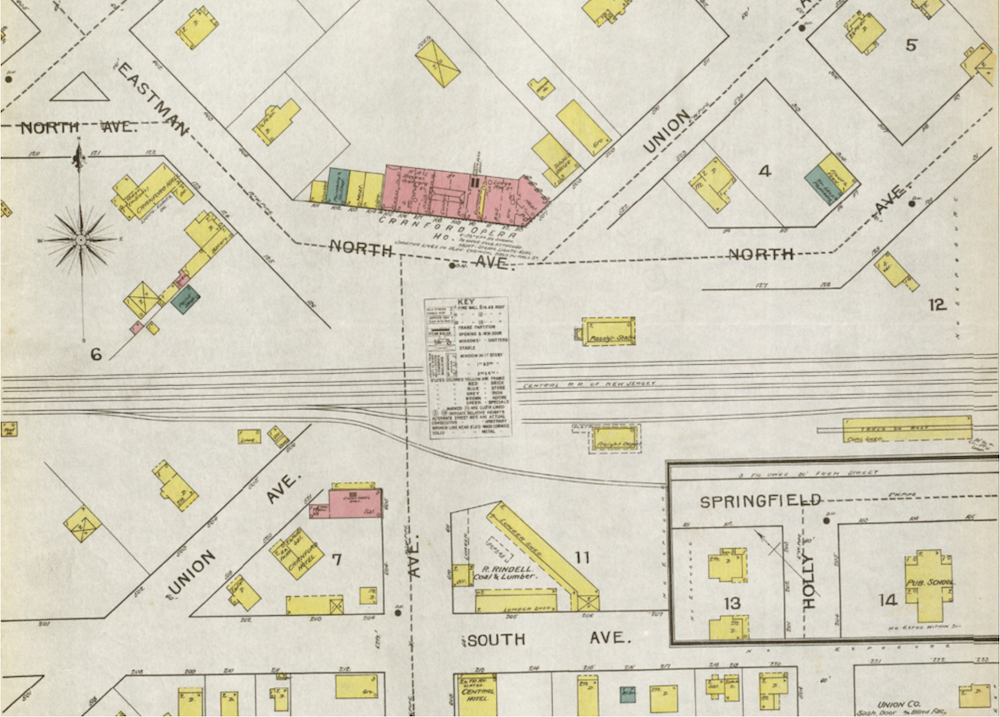 Sanborn map Cranford New Jersey