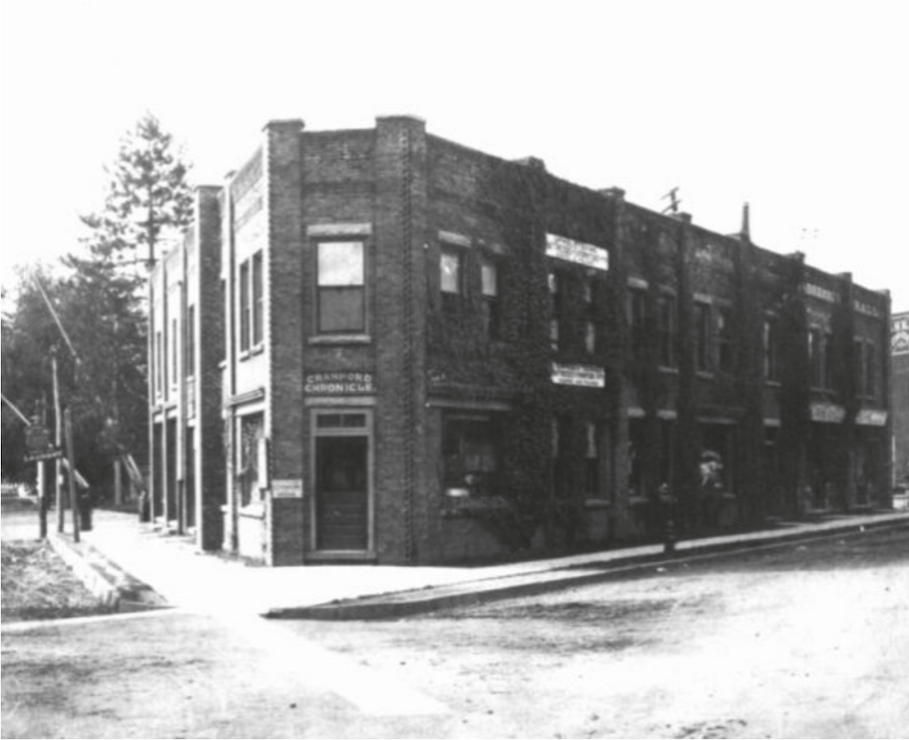 Old photo downtown Cranford New Jersey.