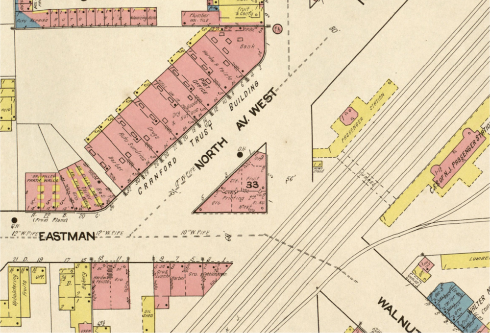 Sanborn map Cranford New Jersey