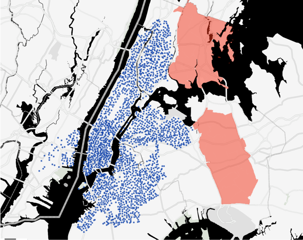 NYC micromobility map