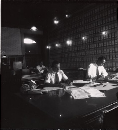 Employees of Tenement House Dept in their office: Manhattan