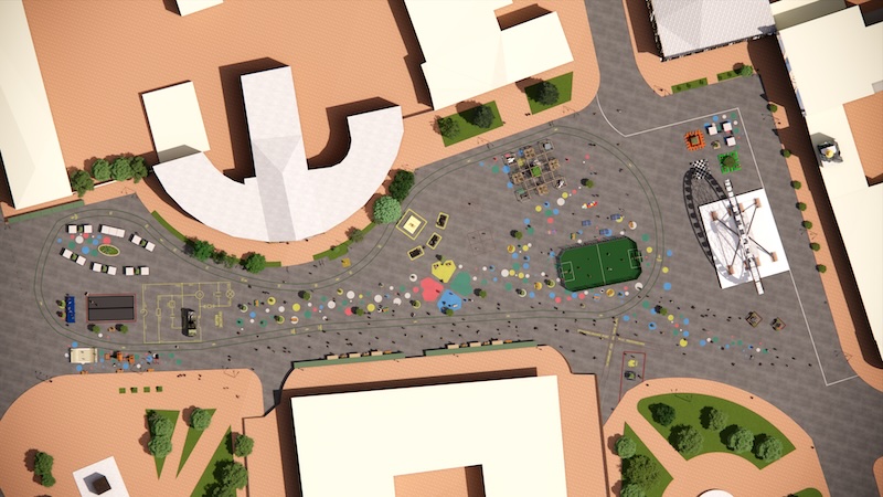 Aerial rendering of the TORV Kyiv plan. 