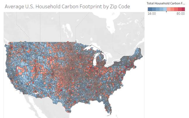 CoolClimate Emissions Map