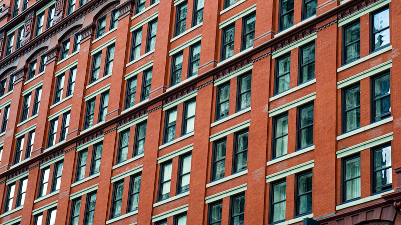 An historic apartment complex in Cleveland 