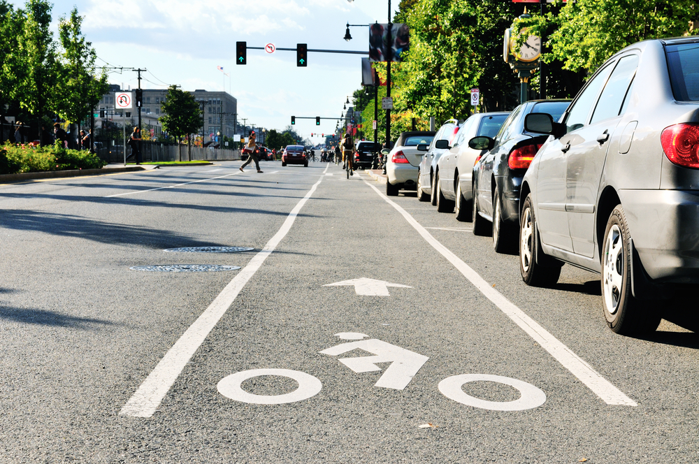 Painted bike lane