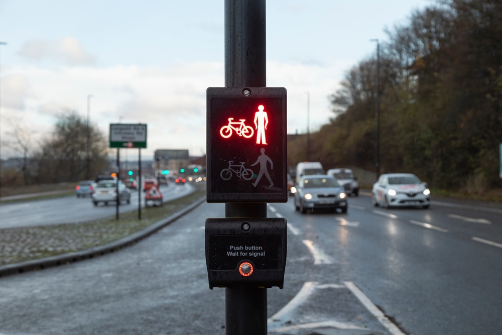 Bike signal light button