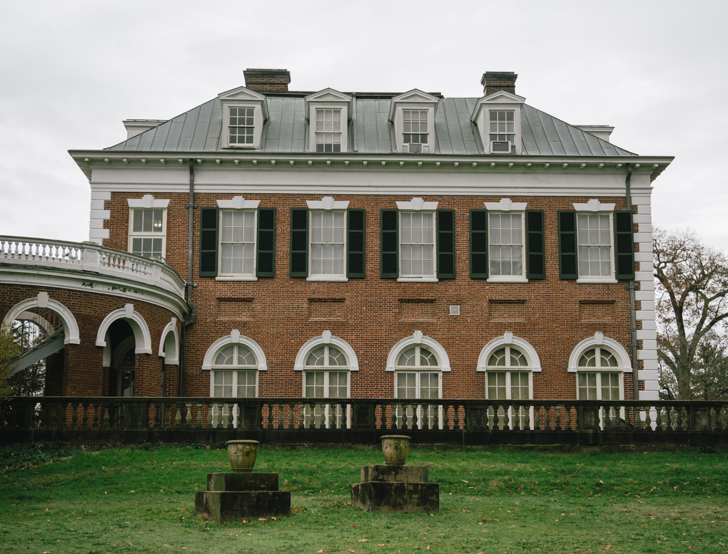 Nassau County Museum of Art historic architecture, Roslyn, New York.