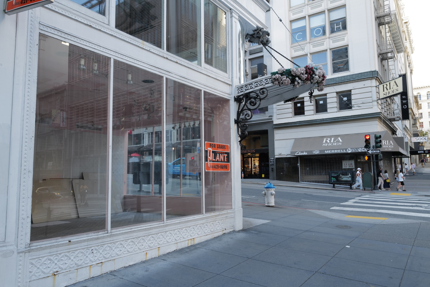 Vacant storefront in San Francisco.